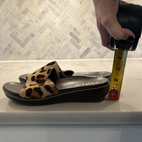 Franco Sarto Leopard Mule Sandal, Size 8 - Picture 5 of 5